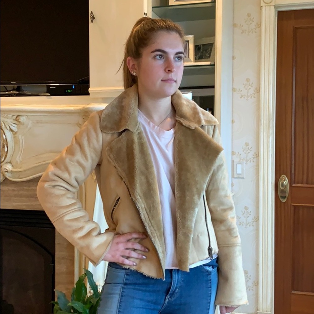 Faux shearling jacket